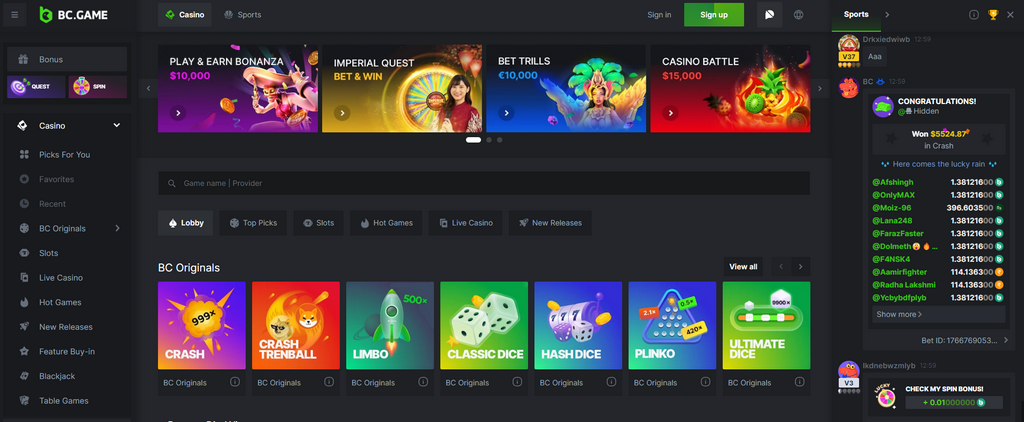 BC.Game Casino Site Online: Bet, Spin & Victory Quickly