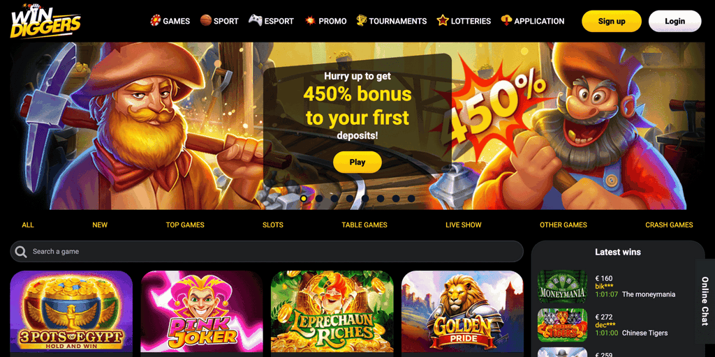 Win Diggers gambling establishment