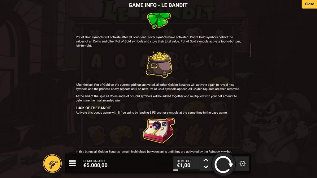Le Bandit Slot Einführung 2025